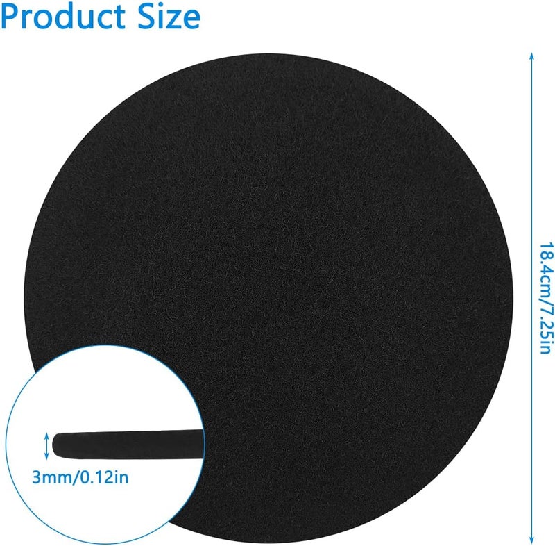 IOUALEY 7.25inch Charcoal Filters for Compost Bucket, 3 Pack Compost Filter for Countertop Bin Pail, Activated Carbon Replacement Filters for Kitchen Compost Bins, Home Bucket Compost Bin Refill, Round - Image 2